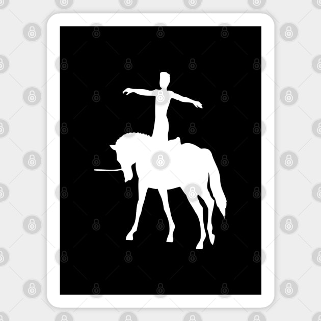 Vaulting equestrian sport horse gifts Magnet by Vine Time T shirts